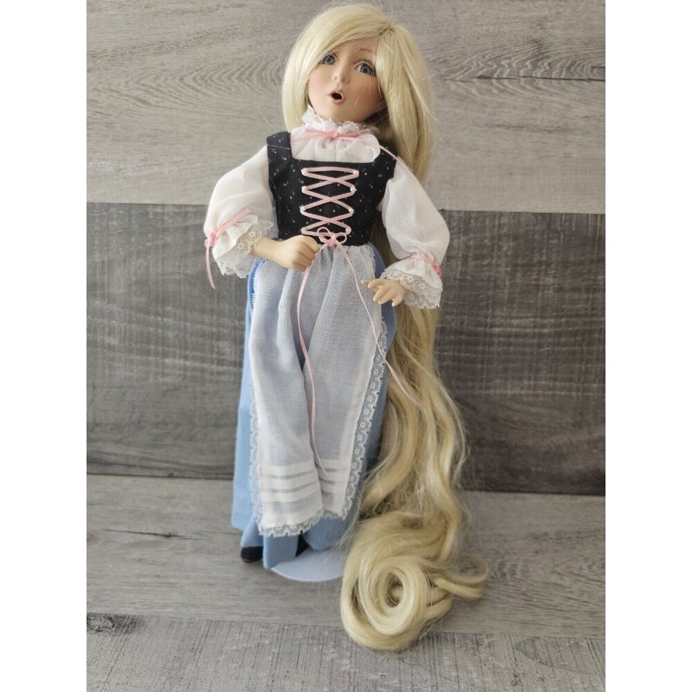 RAPUNZEL Porcelain Doll Dianna Effner Heroines Fairy Tale Forests Knowles 1991